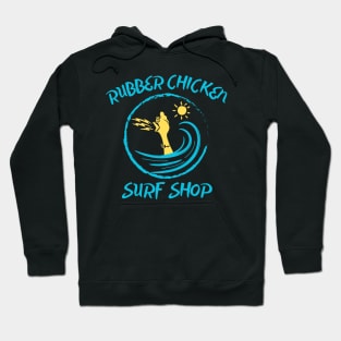 Visit the colorful Rubber Chicken Surf Shop Hoodie